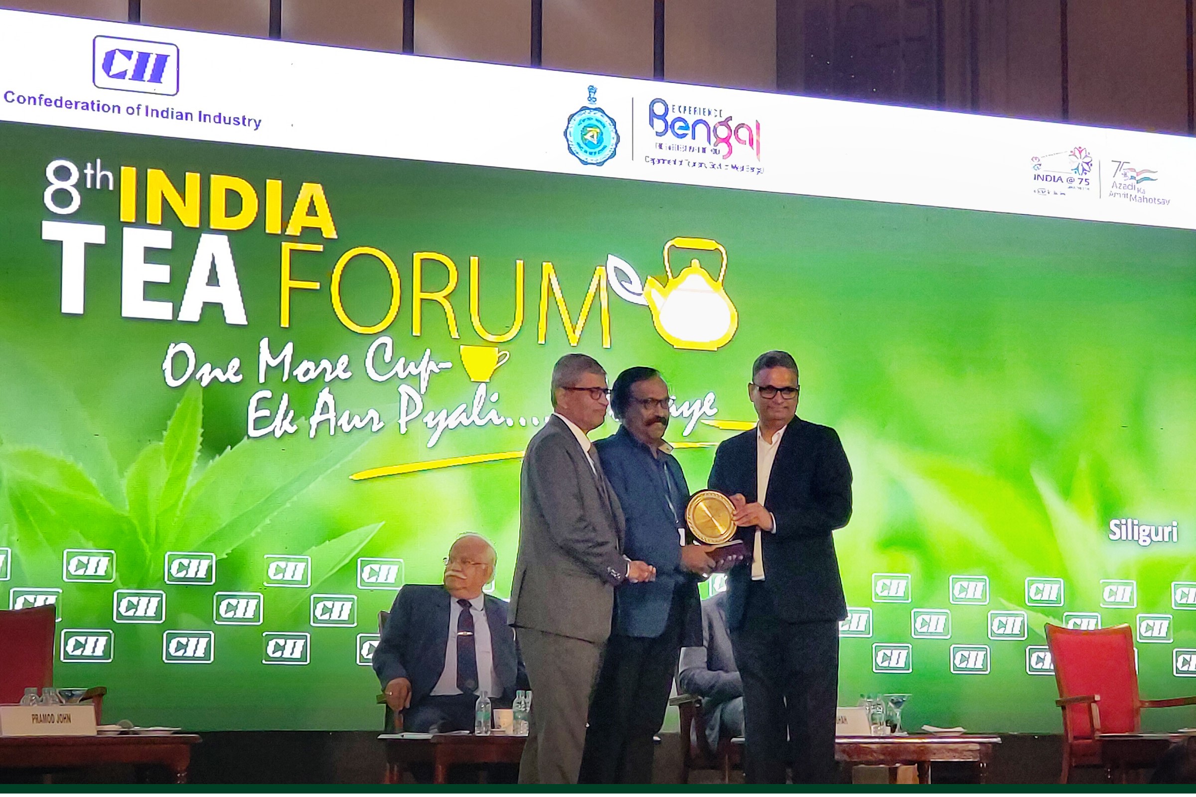 Mr. Pramod John speaking about the innovations in the tea sector at the 8th India Tea Forum Hosted by Confederation of Indian Industry in West Bengal, India.